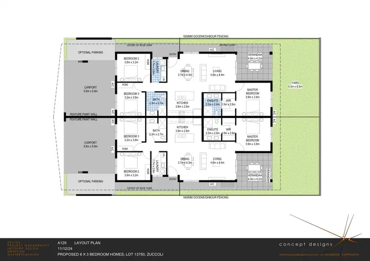 Floorplan of Homely townhouse listing, 18 Lasiandra Avenue, Zuccoli NT 832