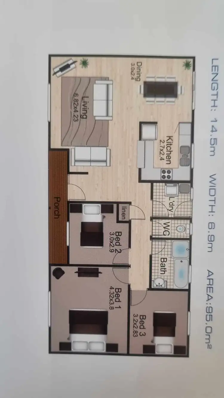 Floorplan of Homely house listing, 14 Templetonia, Marion Bay SA 5575