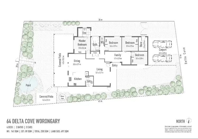 Floorplan of Homely house listing, 64 Delta Cove Drive, Worongary QLD 4213