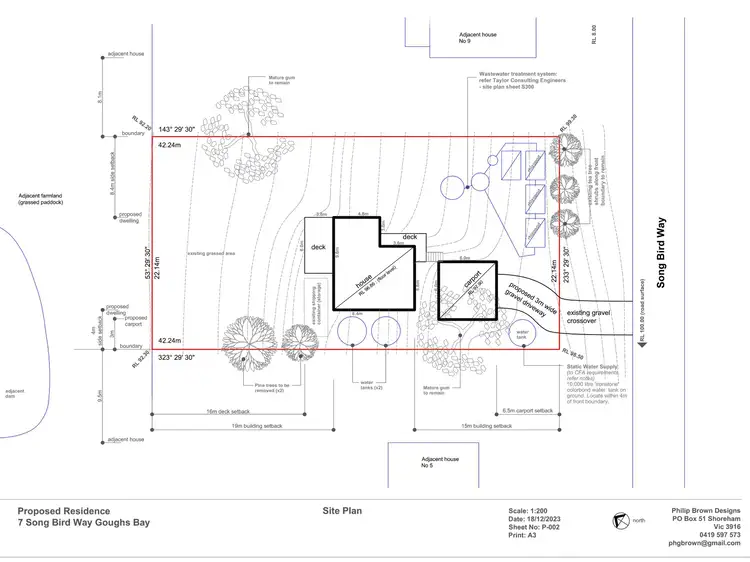 Floorplan of Homely land listing, 7 Song Bird Way, Goughs Bay VIC 3723