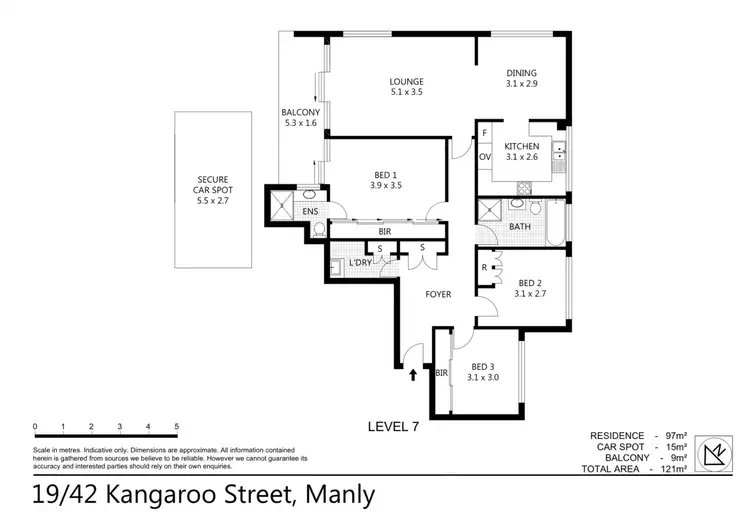 Floorplan of Homely apartment listing, 19/41 Kangaroo Street, Manly NSW 2095