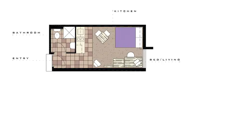 Floorplan of Homely apartment listing, 1221/268 Flinders St, Melbourne VIC 3000