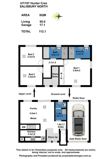 Floorplan of Homely townhouse listing, 7/107 Hunter Crescent, Salisbury North SA 5108