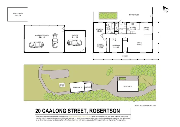 Floorplan of Homely house listing, 20 Caalong St, Robertson NSW 2577