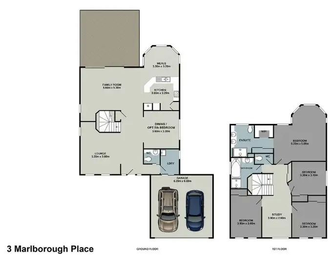 Floorplan of Homely house listing, 3 Marlborough Place, Carindale QLD 4152