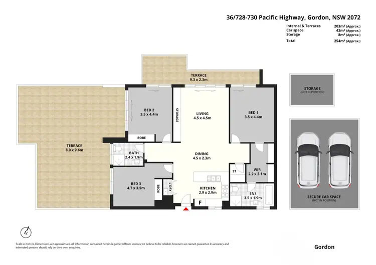 Floorplan of Homely apartment listing, 36/728-730 Pacific Highway, Gordon NSW 2072