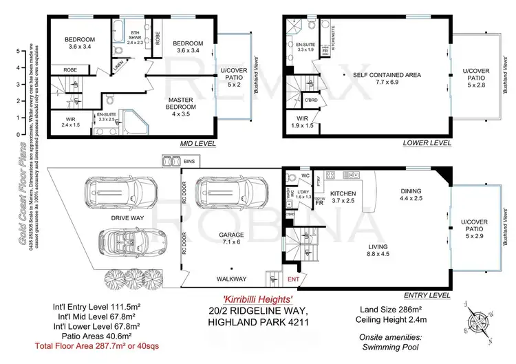 Floorplan of Homely townhouse listing, 20/2 Ridgeline Way, Highland Park QLD 4211