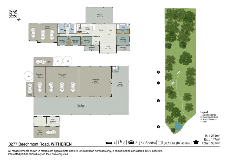 Floorplan of Homely rural property listing, 3277 Beechmont Rd, Witheren QLD 4275