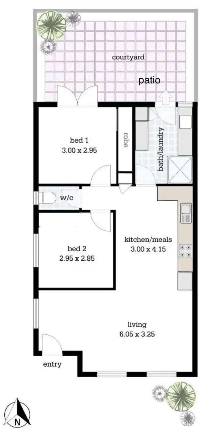 Floorplan of Homely villa listing, 5/51 Abbett Street, Scarborough WA 6019