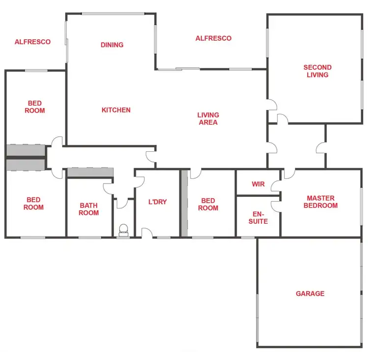 Floorplan of Homely house listing, 26 Mintern Crescent, Horsham VIC 3400