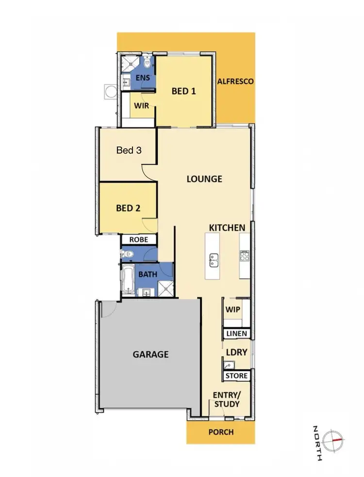Floorplan of Homely house listing, 8 Hunter Parkway, Palmview QLD 4553