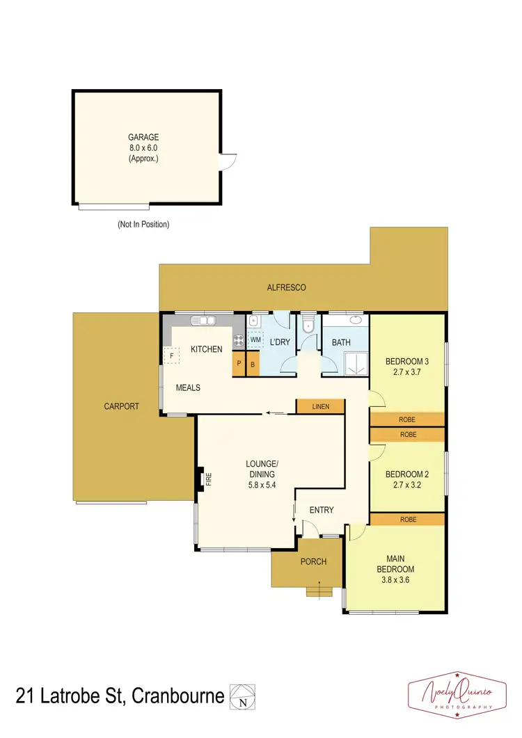 Floorplan of Homely house listing, 21 Latrobe Street, Cranbourne VIC 3977