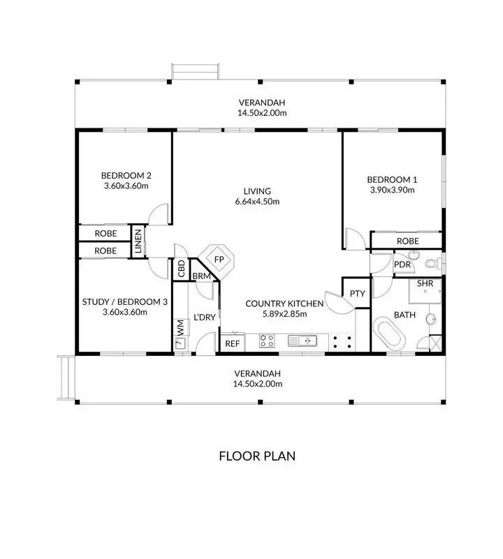 Floorplan of Homely rural property listing, 2125 Euroa-Strathbogie Road, Strathbogie VIC 3666