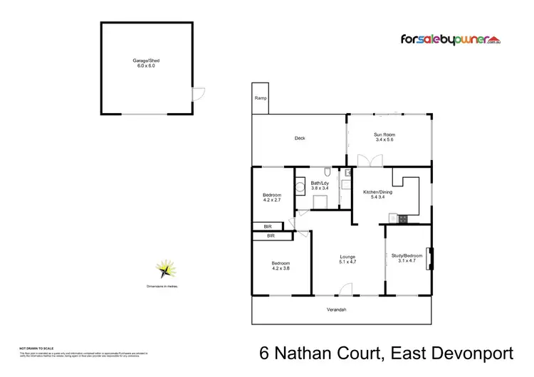 Floorplan of Homely house listing, 6 Nathan Court, East Devonport TAS 7310