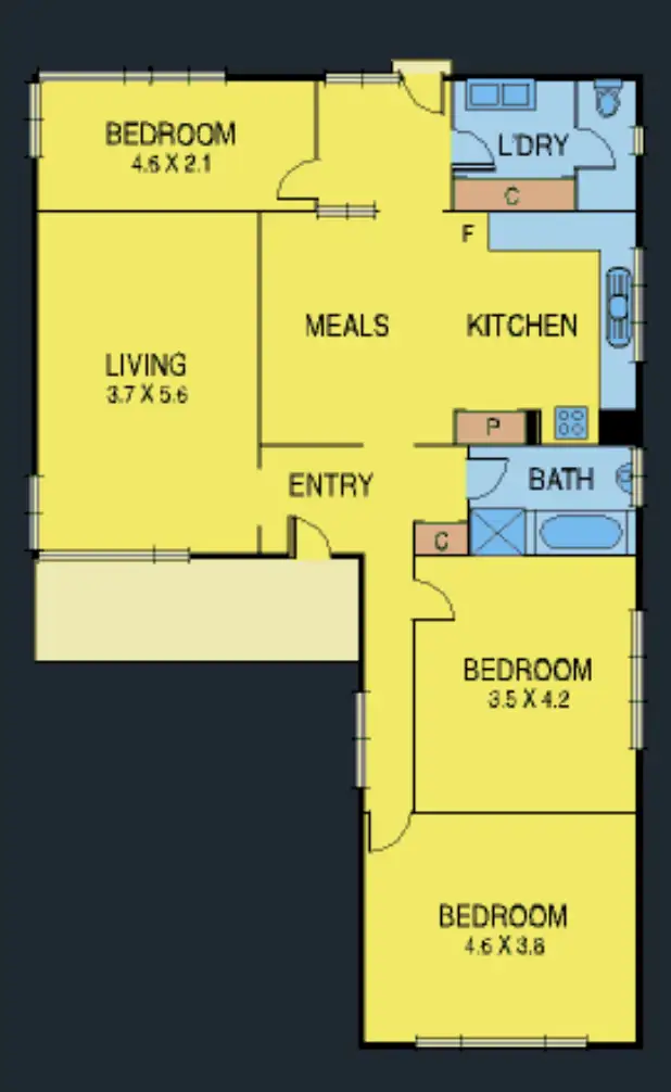 Floorplan of Homely house listing, 44 Cyclamen Avenue, Altona North VIC 3025