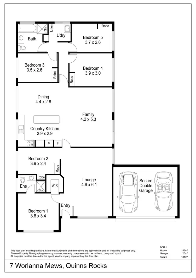 Floorplan of Homely house listing, 7 Worlanna Mews, Quinns Rocks WA 6030
