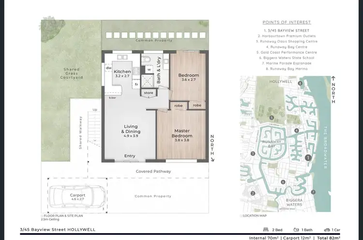 Floorplan of Homely apartment listing, 3/45 Bayview Street, Runaway Bay QLD 4216