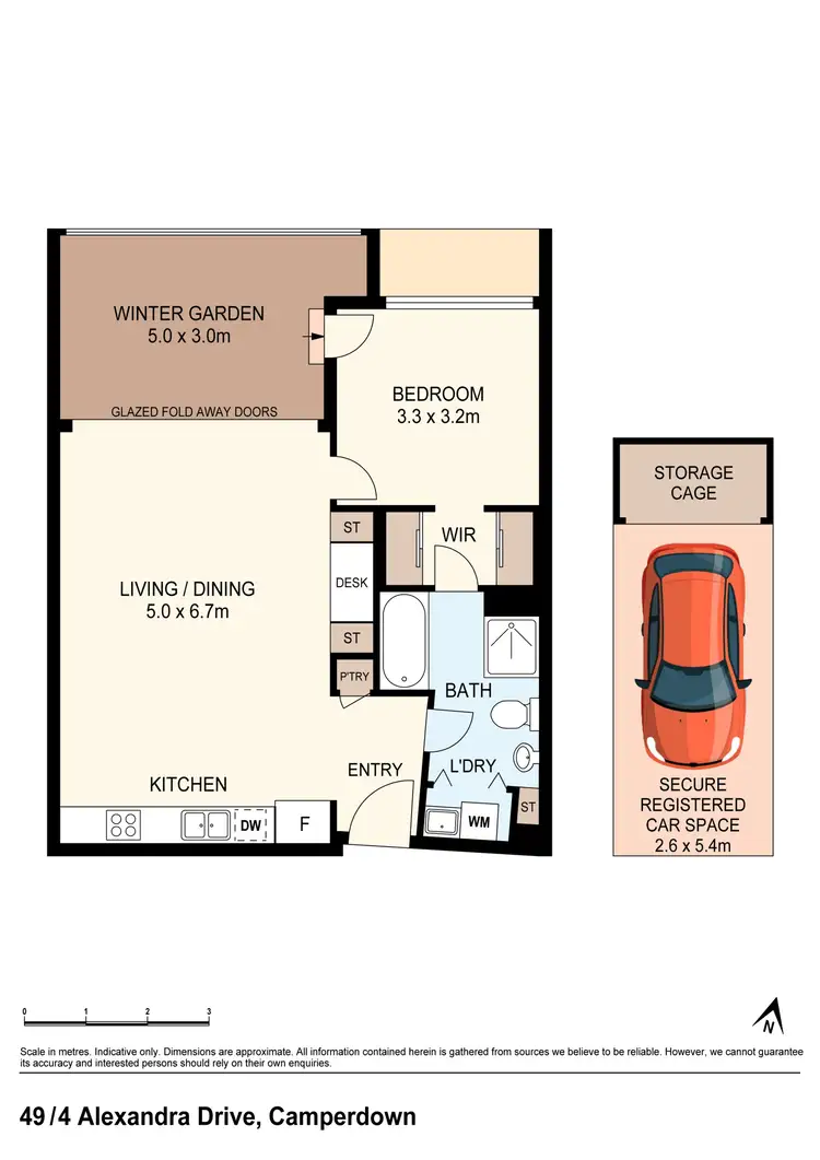 Floorplan of Homely apartment listing, 49/4 Alexandra Drive, Camperdown NSW 2050