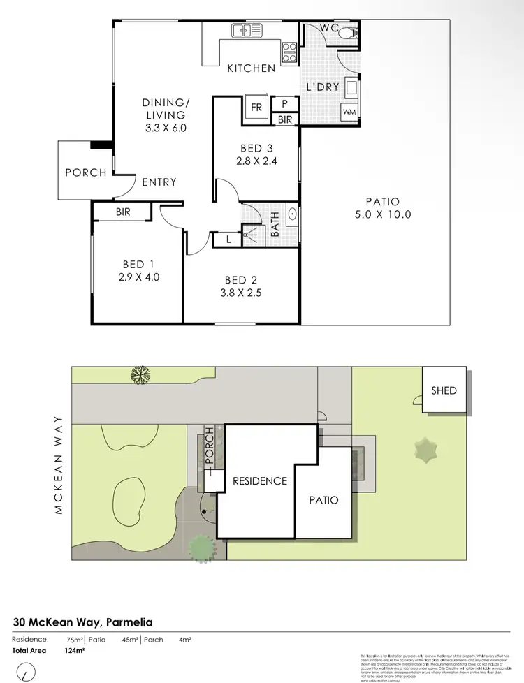 Floorplan of Homely house listing, 30 McKean Way, Parmelia WA 6167