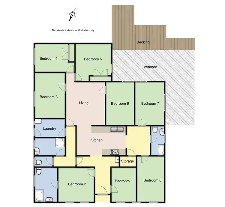 Floorplan of Homely house listing, 5 Merryn Close, Bundoora VIC 3083