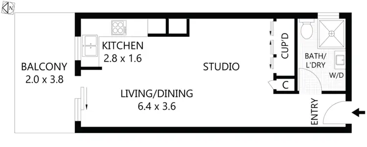 Floorplan of Homely apartment listing, 5/38-40 Macpherson, Bronte NSW 2024