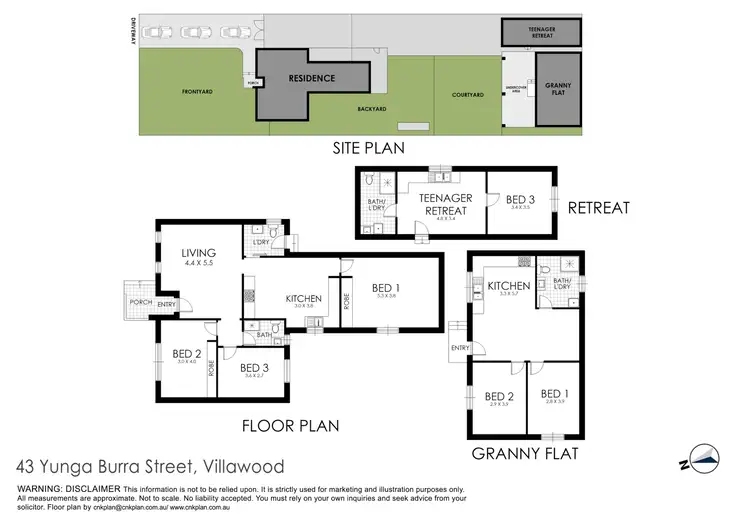 Floorplan of Homely house listing, 43 Yunga Burra Stree, Villawood NSW 2163