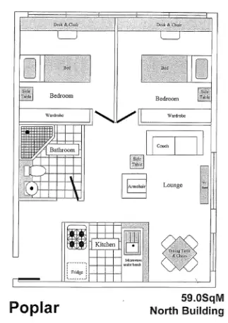 Floorplan of Homely apartment listing, 2904/570 Lygon Street, Carlton VIC 3053
