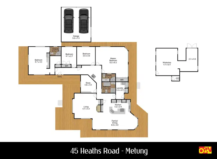 Floorplan of Homely house listing, 45 Heaths Road, Metung VIC 3904