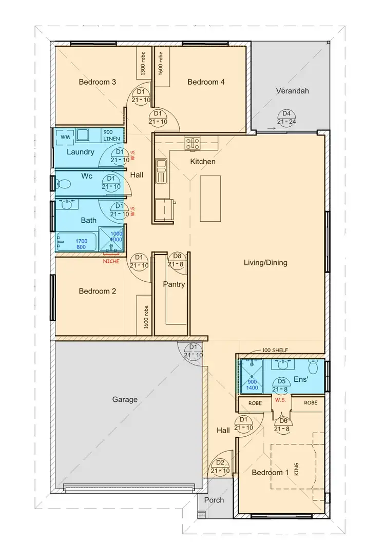 Floorplan of Homely house listing, 85 Lotuslily Circuit, Zuccoli NT 832