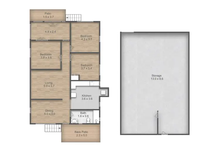 Floorplan of Homely house listing, 411 Nudgee Road, Hendra QLD 4011