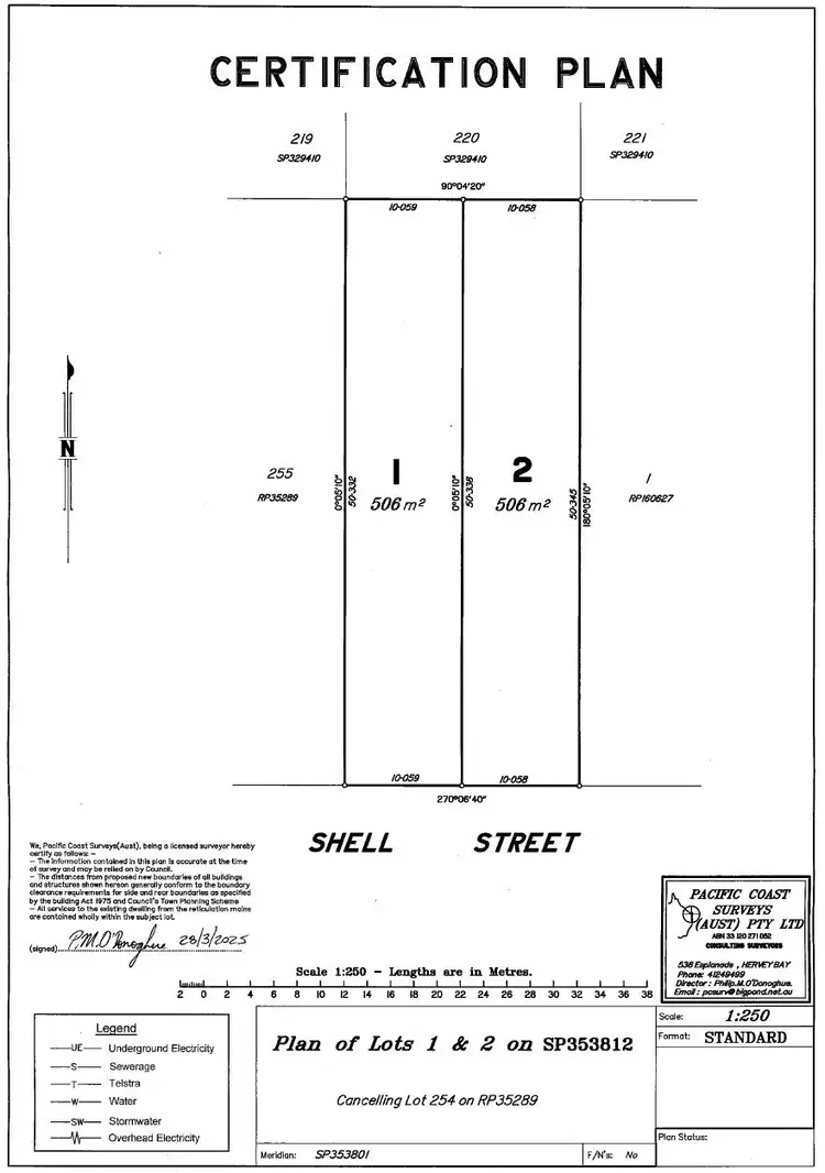 Floorplan of Homely land listing, 40 Shell Street, Urangan QLD 4655