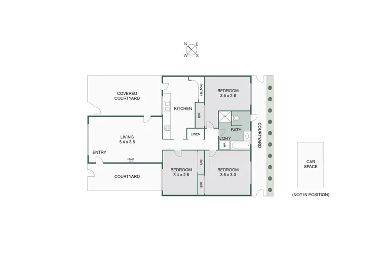 Floorplan of Homely unit listing, 3/126 Nepean Hwy, Aspendale VIC 3195
