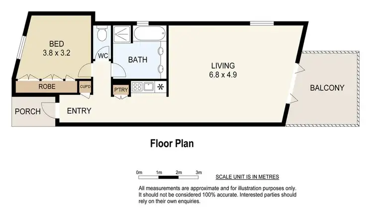 Floorplan of Homely unit listing, 1 Couran Cove Resort, South Stradbroke QLD 4216