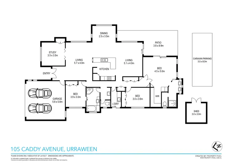 Floorplan of Homely house listing, 105 Caddy Ave, Urraween QLD 4655