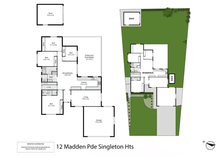 Floorplan of Homely house listing, 12 Madden Pde, Singleton Heights NSW 2330