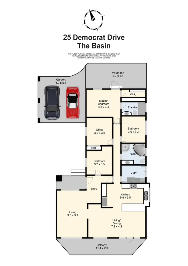 Floorplan of Homely house listing, 25 Democrat Drive, The Basin VIC 3154