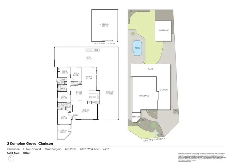 Floorplan of Homely house listing, 2 Kempton Grove, Clarkson WA 6030