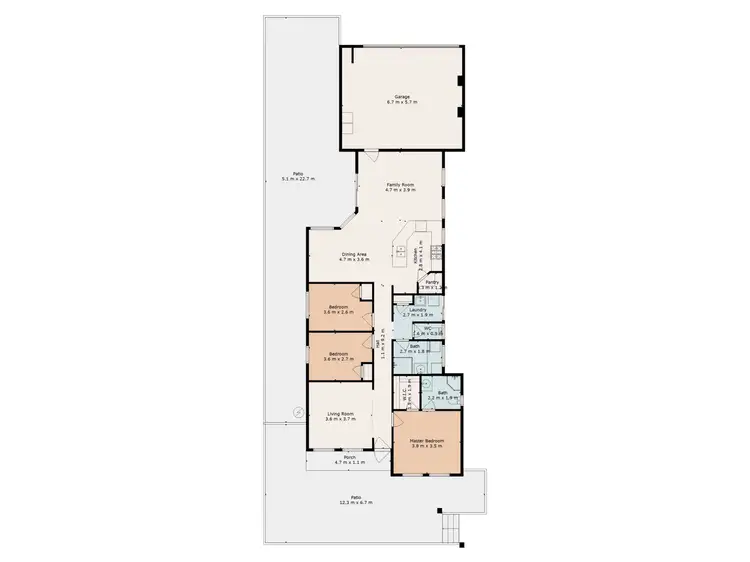 Floorplan of Homely house listing, 69 Marden Grange, Aveley WA 6069