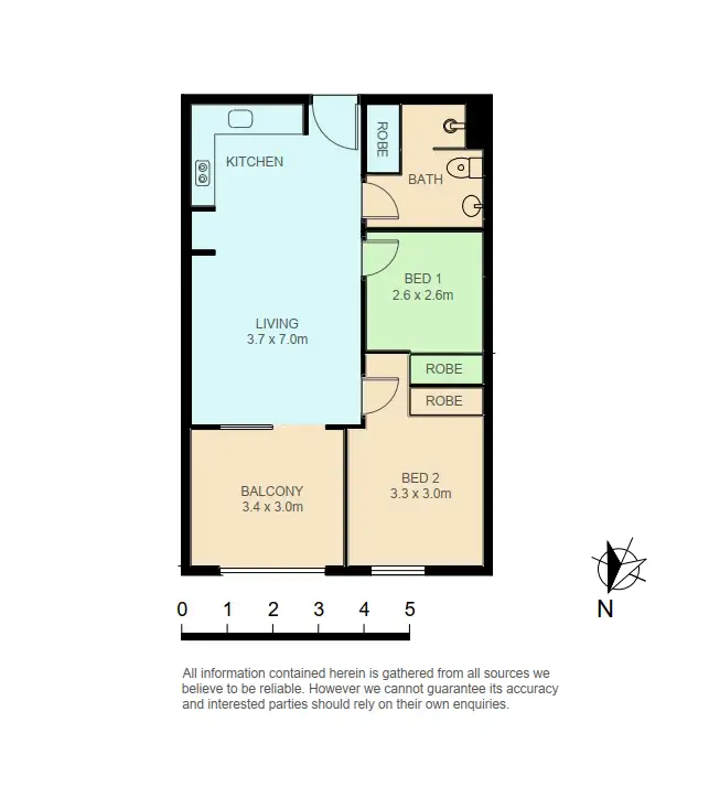 Floorplan of Homely apartment listing, 603 /314 Canterbury Road, Canterbury NSW 2193