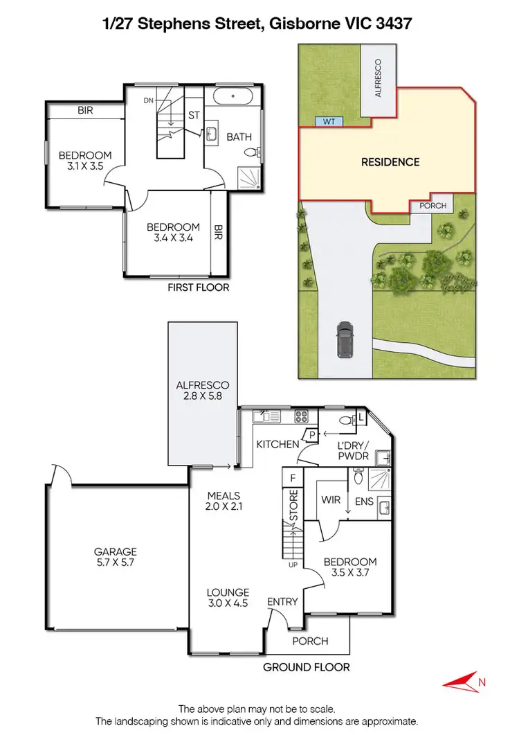 Floorplan of Homely house listing, 1/27 Stephen St, Gisborne VIC 3437