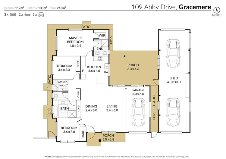 Floorplan of Homely house listing, 109 Abby Drive, Gracemere QLD 4702