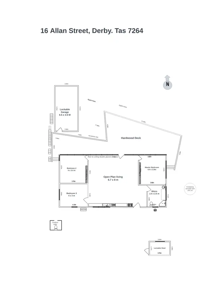 Floorplan of Homely house listing, 16 Allan Street, Derby TAS 7264