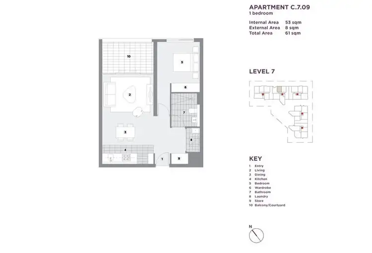 Floorplan of Homely apartment listing, 709/12 Nuvolari Place, Wentworth Point NSW 2127