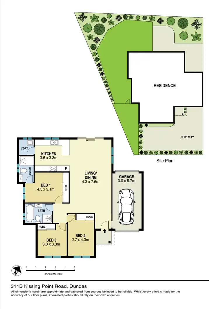 Floorplan of Homely semi-detached listing, 311B Kissing Point Road, Dundas NSW 2117
