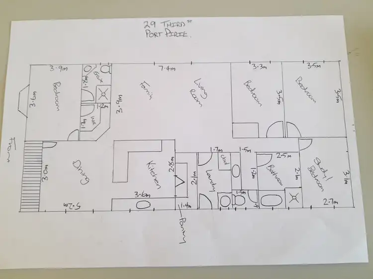 Floorplan of Homely house listing, 29 Third Street, Port Pirie SA 5540