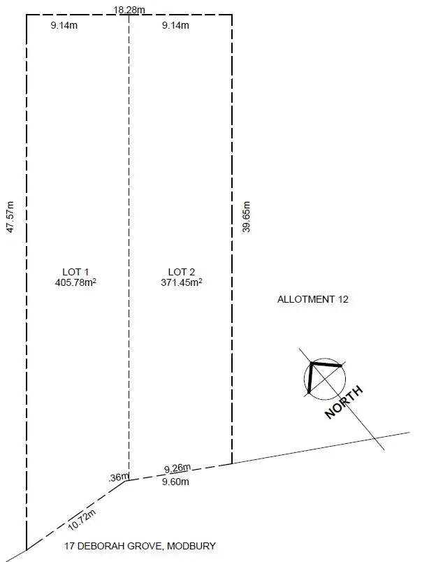 Floorplan of Homely land listing, 17 Deborah Grove, Modbury North SA 5092