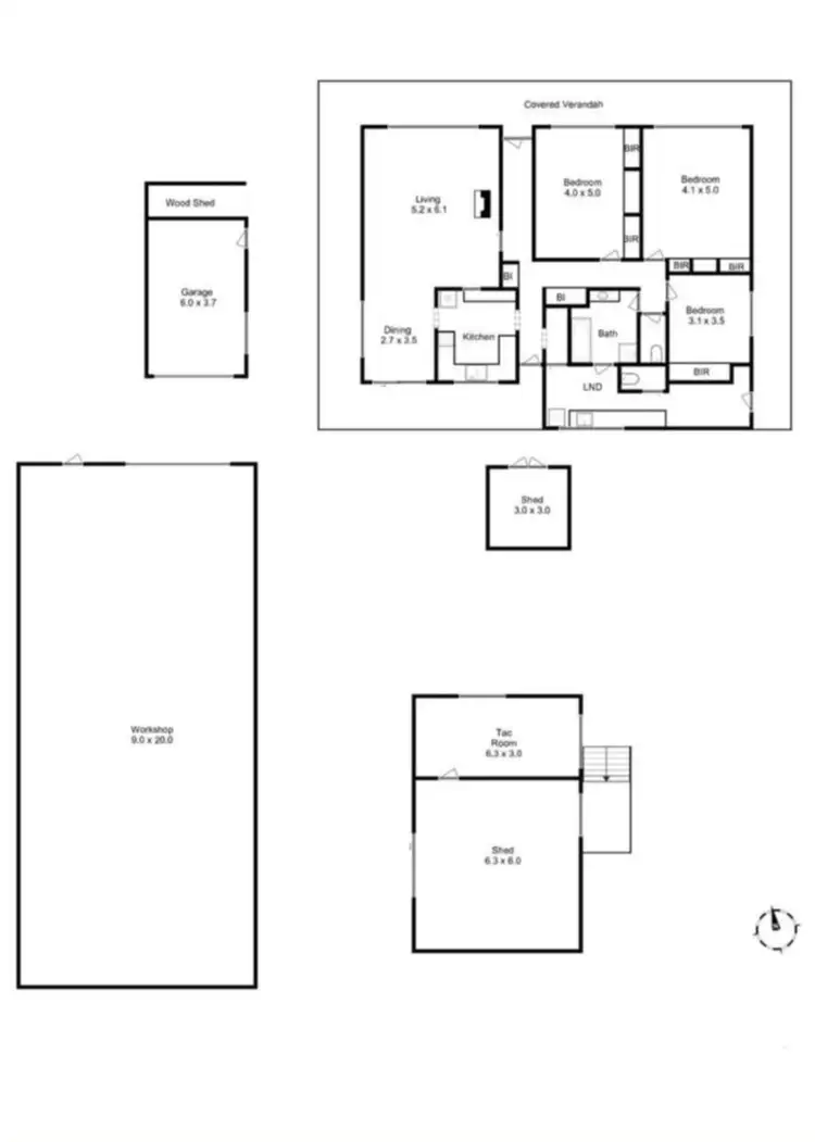 Floorplan of Homely rural property listing, 1356 Tea Tree Rd, Campania TAS 7026