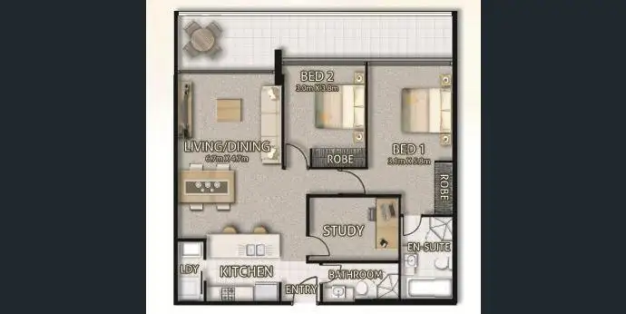 Floorplan of Homely apartment listing, 331/3 McIntyre St, Gordon NSW 2072