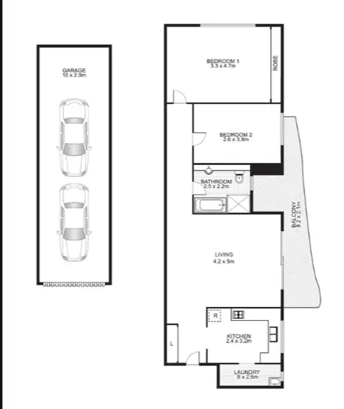 Floorplan of Homely unit listing, 12/30-34 Cambridge St, Epping NSW 2121