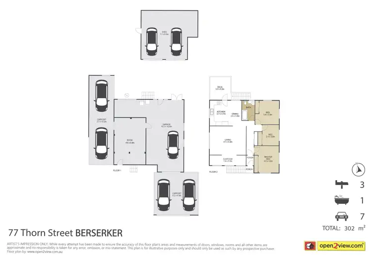 Floorplan of Homely house listing, 77 Thorn Street, Berserker QLD 4701